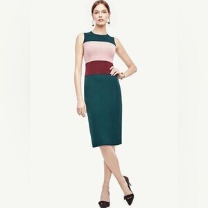 Beautiful Ann Taylor Color Block Dress